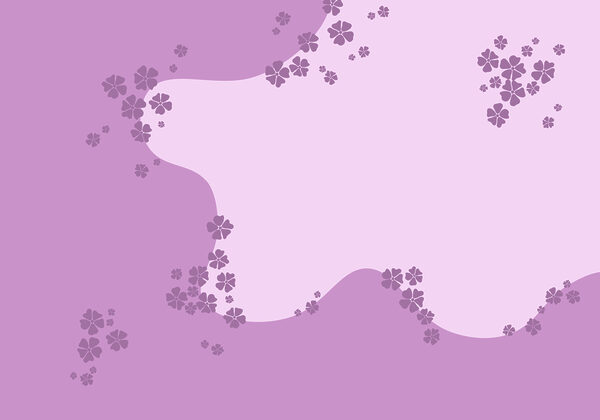 Purple and white background with flowers Purple and white background with flowers
