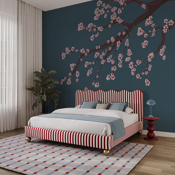 Baumzweig mit rosa Blüten Baumzweig mit rosa Blüten