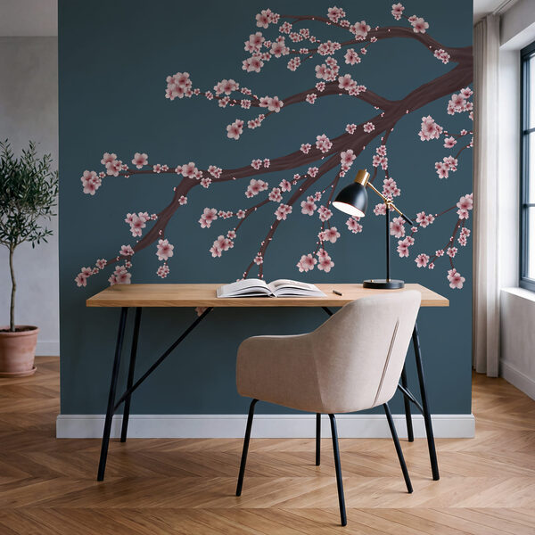 Baumzweig mit rosa Blüten Baumzweig mit rosa Blüten