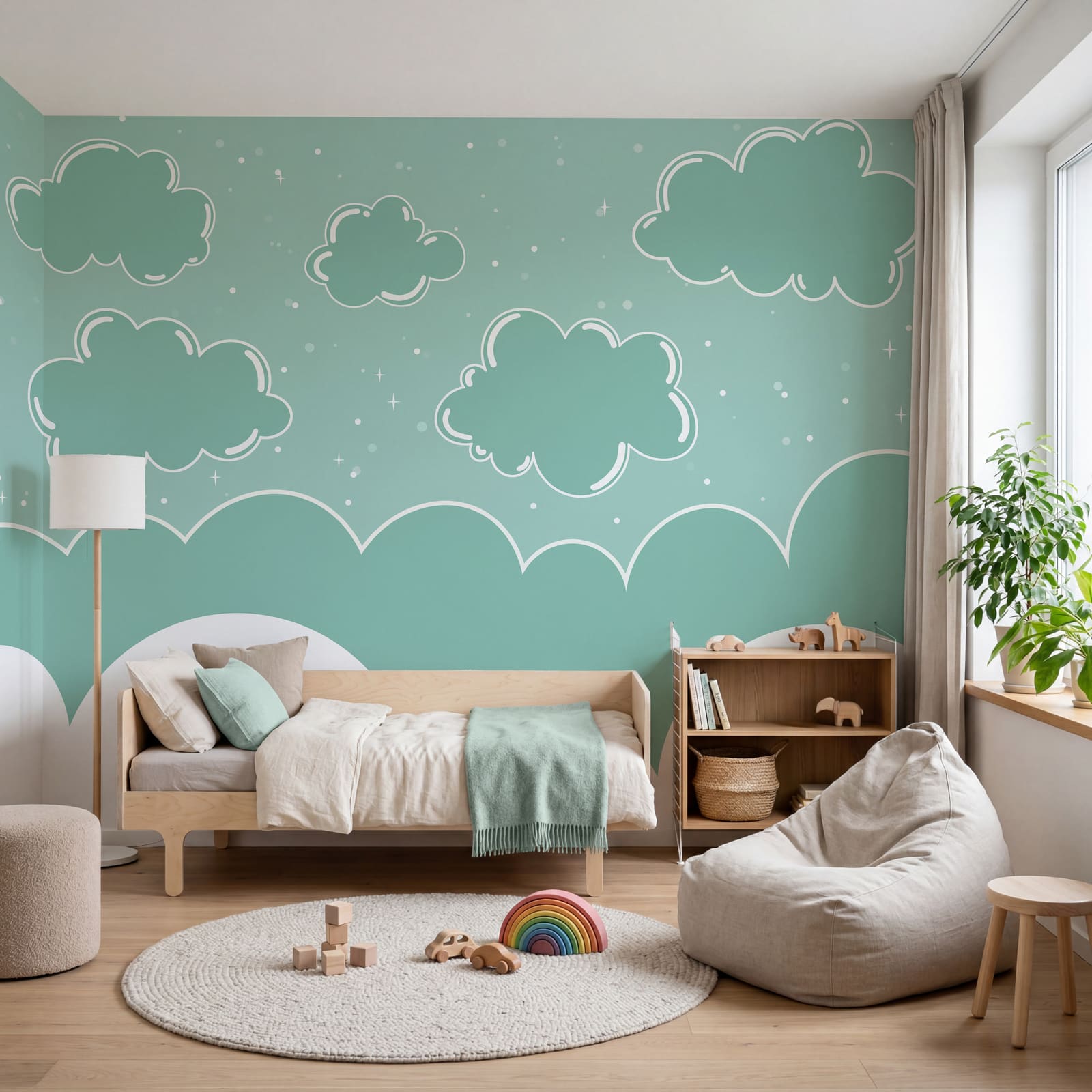 Blaue und weiße Wolken Blaue und weiße Wolken