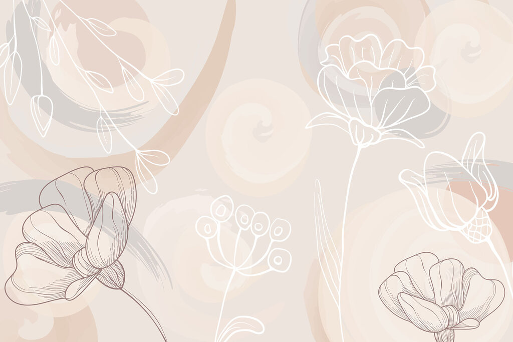 Soft floral patterns in gentle hues Soft floral patterns in gentle hues