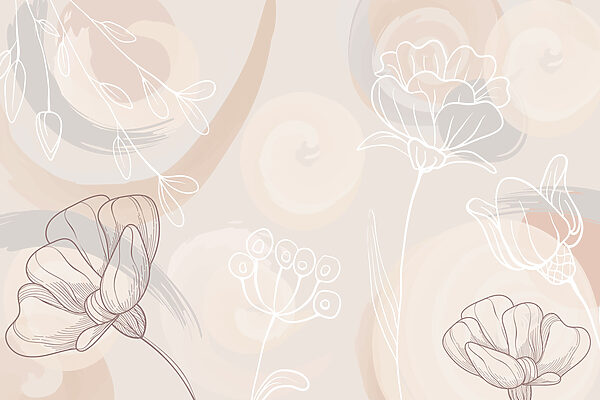 Soft floral patterns in gentle hues Soft floral patterns in gentle hues