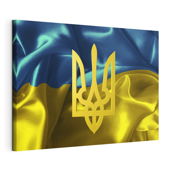 Wandbilder Ukraine’s vibrierende Wappenwellen