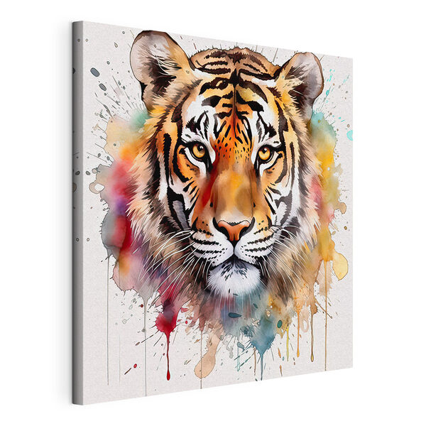 Tiger mit Farbspritzern Wandbilder Tiger mit Farbspritzern