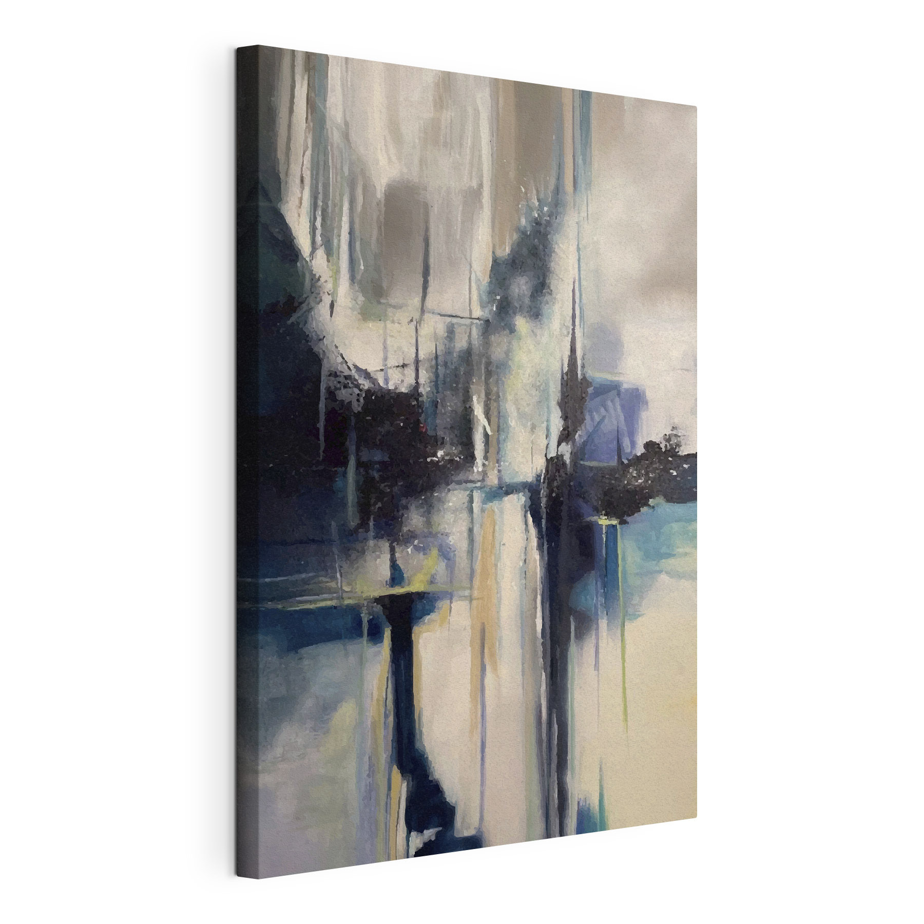 A painting of a city A painting of a city