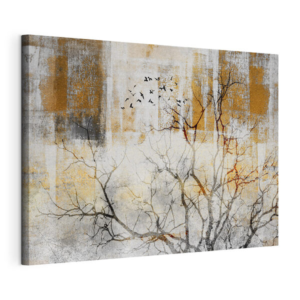Wandbilder Ein Baum mit fliegenden Vögeln am Himmel (Artikelnummer: s33076) Wandbilder Wandbilder Ein Baum mit fliegenden Vögeln am Himmel (Artikelnummer: s33076)