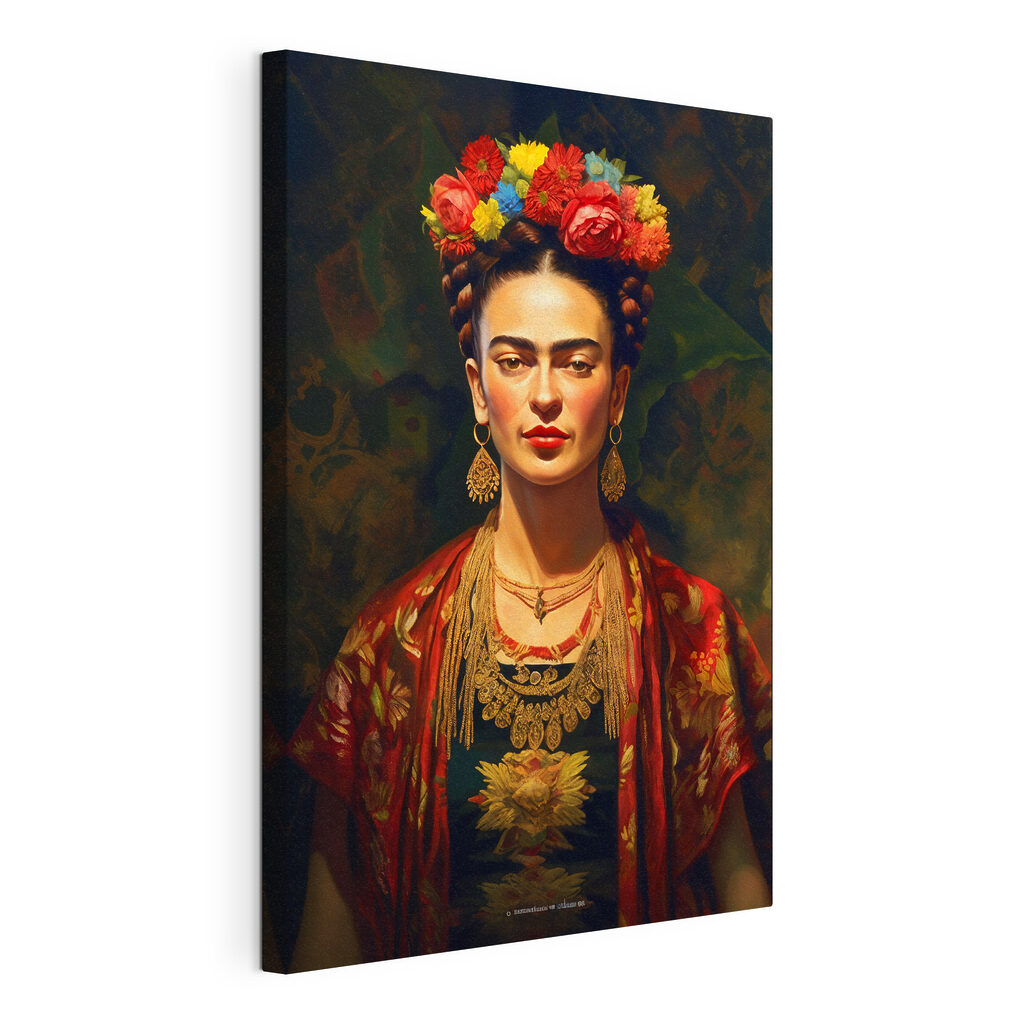 A woman with flowers in her hair A woman with flowers in her hair
