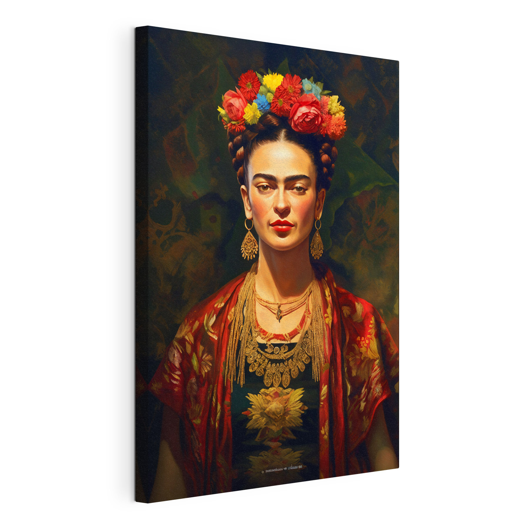 A woman with flowers in her hair A woman with flowers in her hair