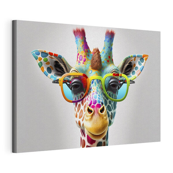 Eine Giraffe mit Brille Wandbilder Eine Giraffe mit Brille