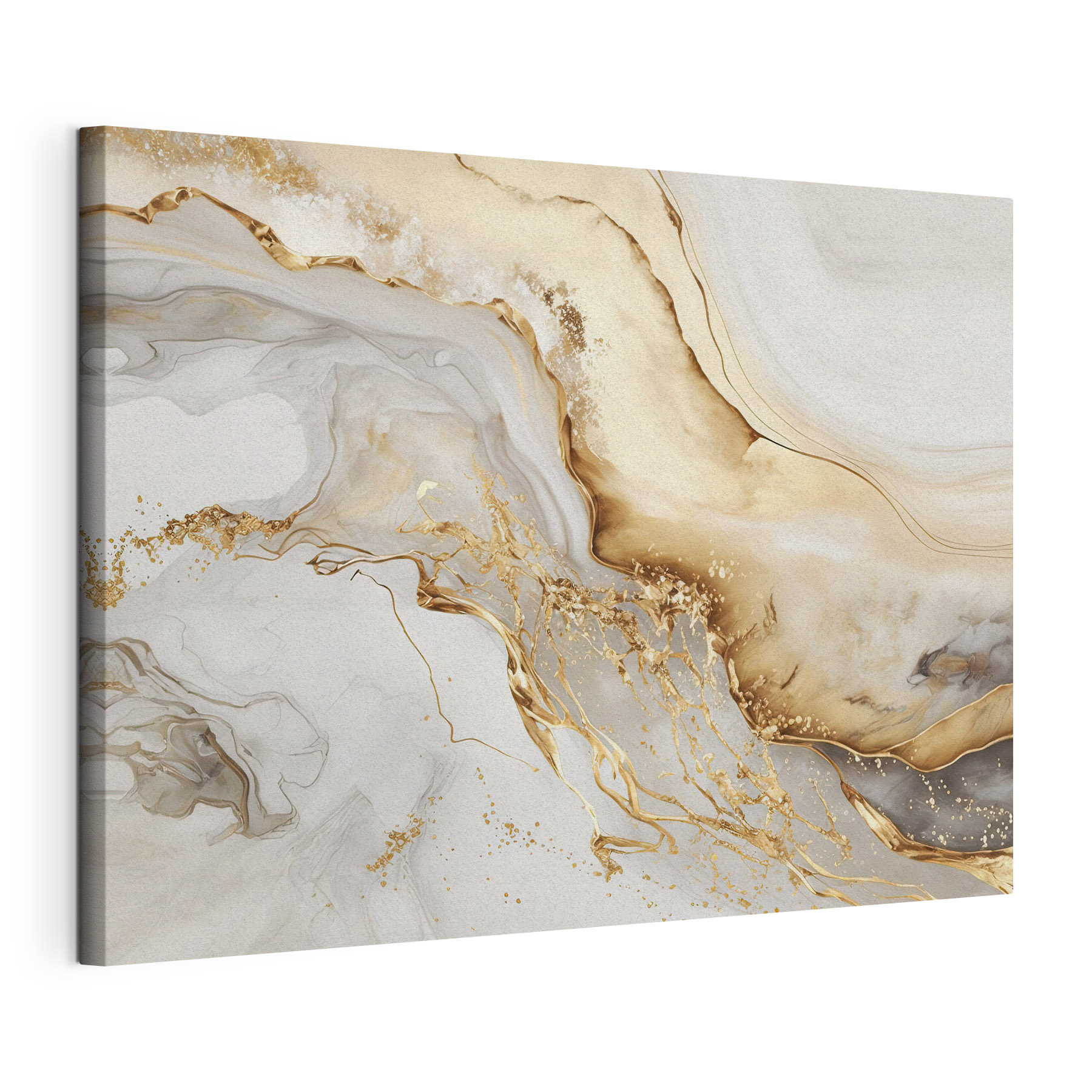 Elegant swirls of cream and amber