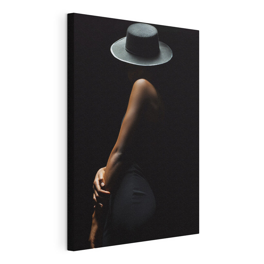 A woman in a hat A woman in a hat