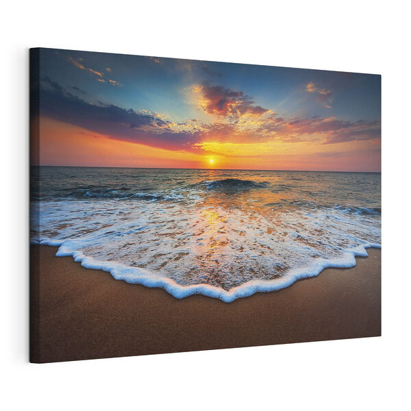 Wandbilder Wandbilder Ein Sonnenuntergang über einem Strand (Artikelnummer: s35166)