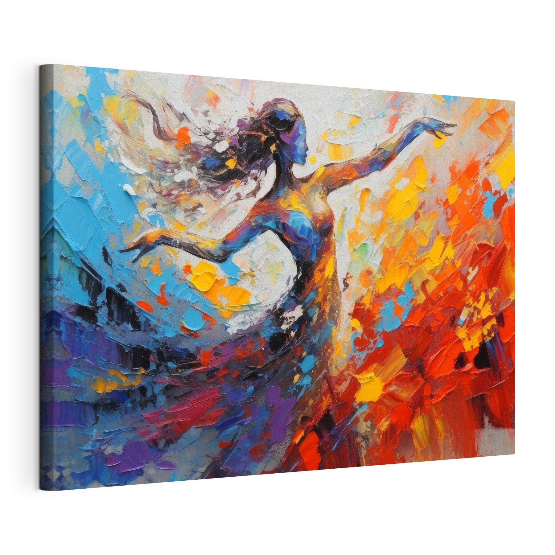 A painting of a woman dancing A painting of a woman dancing