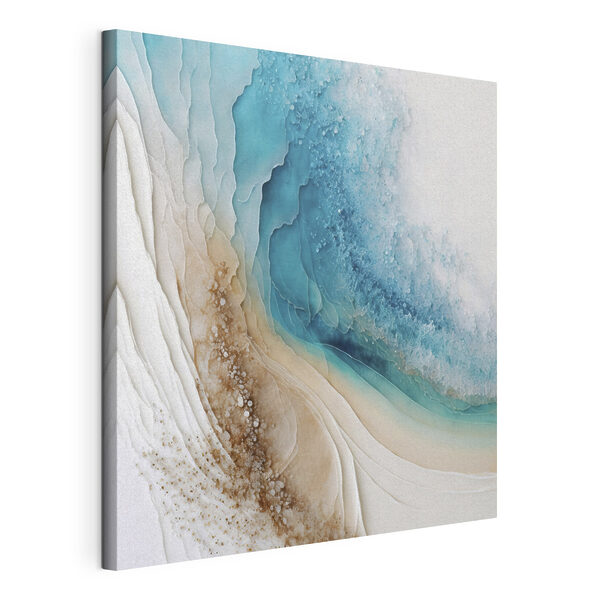 Ein blaues und weißes Aquarell Wandbilder Ein blaues und weißes Aquarell