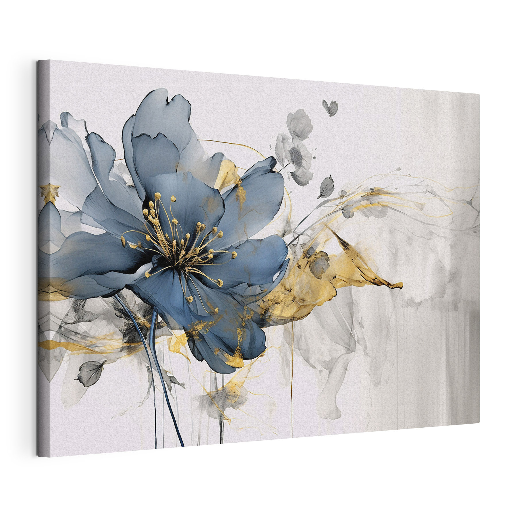 Elegant floral dance in monochrome hues
