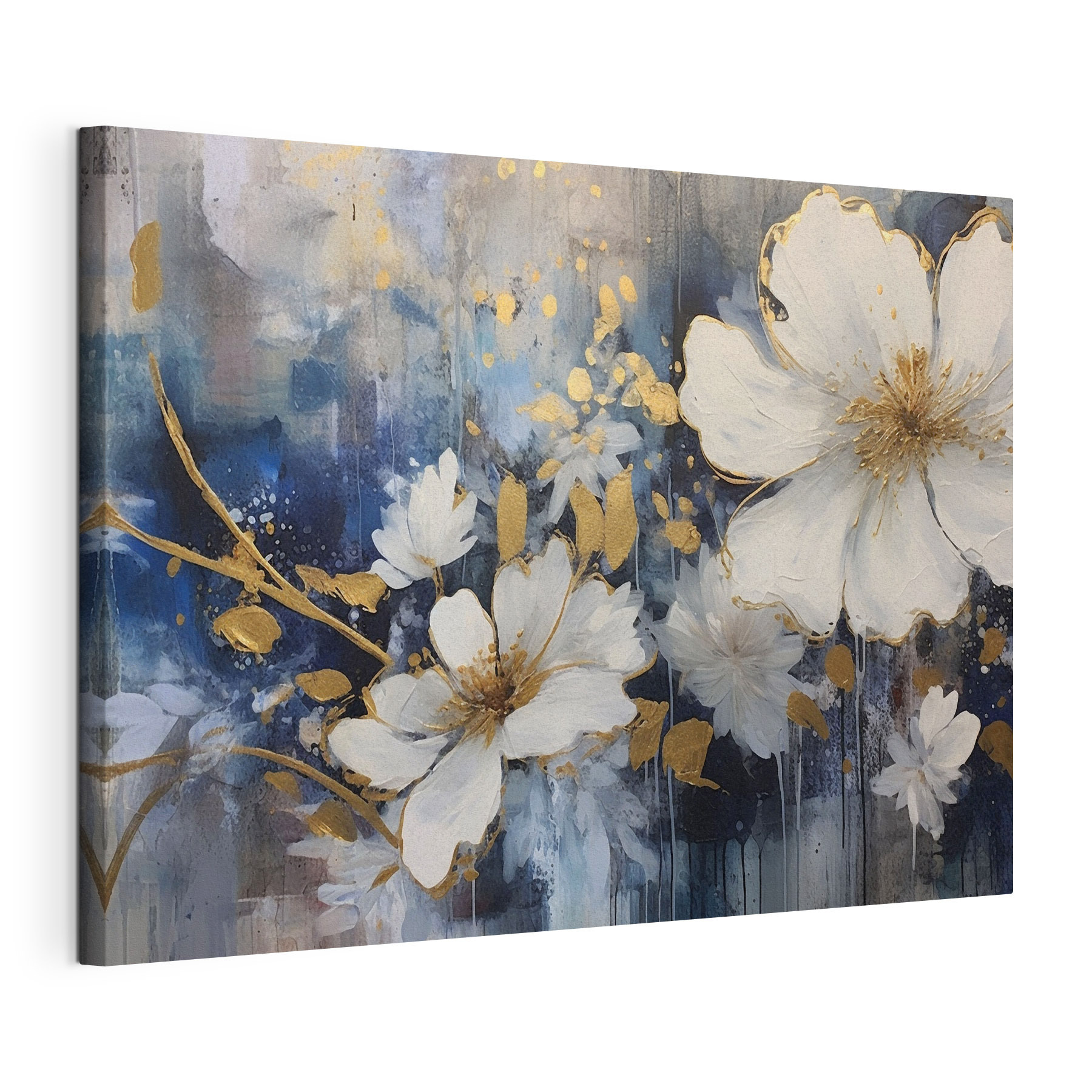 Floral Elegance in Blue and White