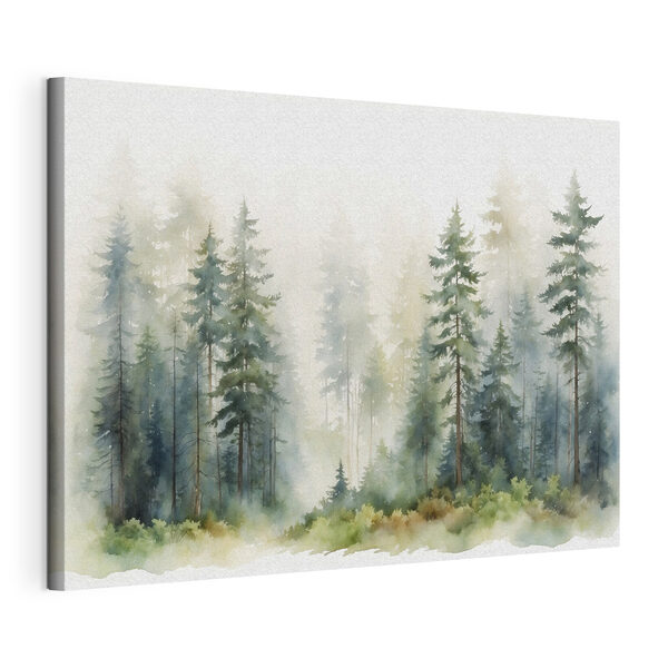 Wandbilder Ein Aquarell eines Waldes (Artikelnummer: s37337) Wandbilder Wandbilder Ein Aquarell eines Waldes (Artikelnummer: s37337)