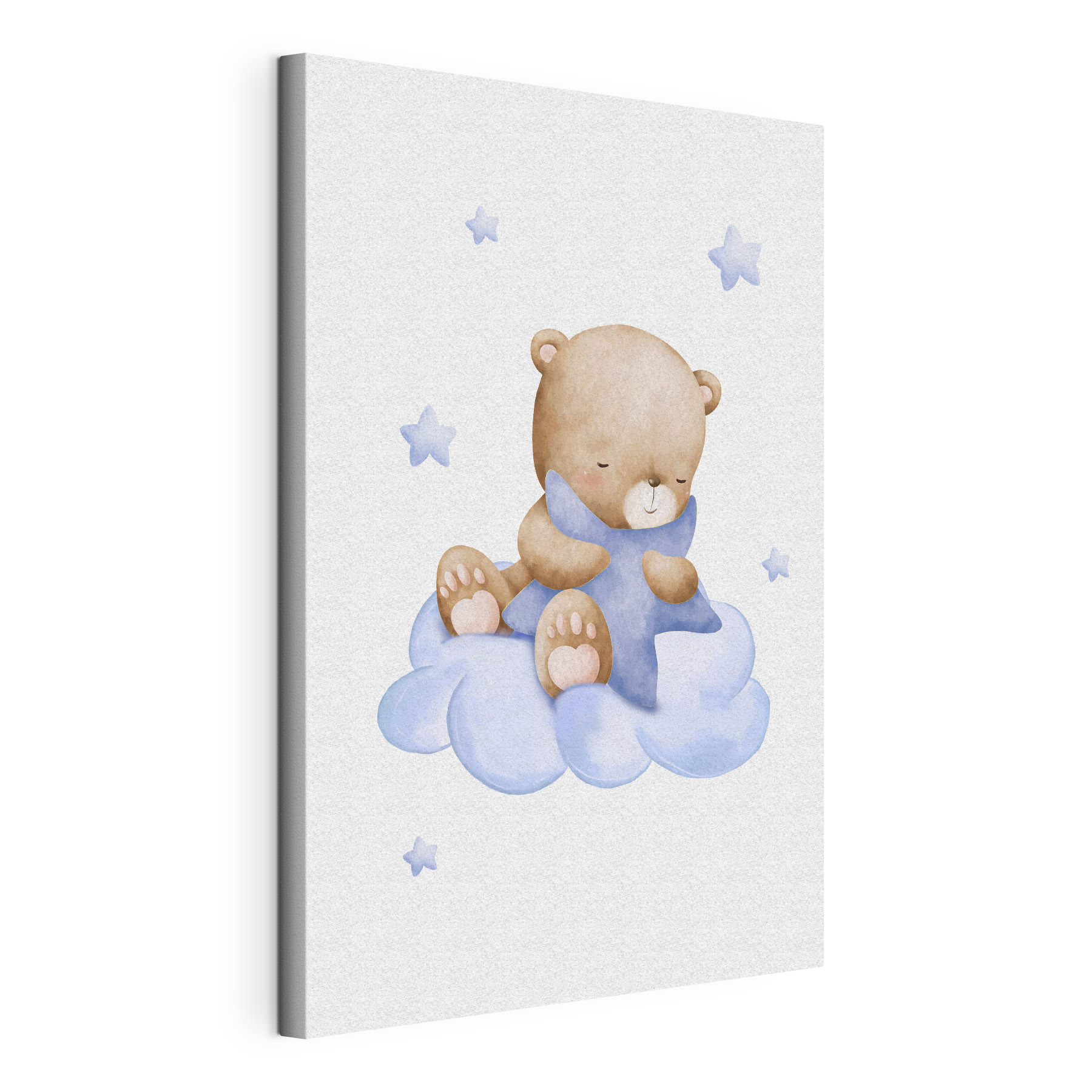 A teddy bear on a cloud