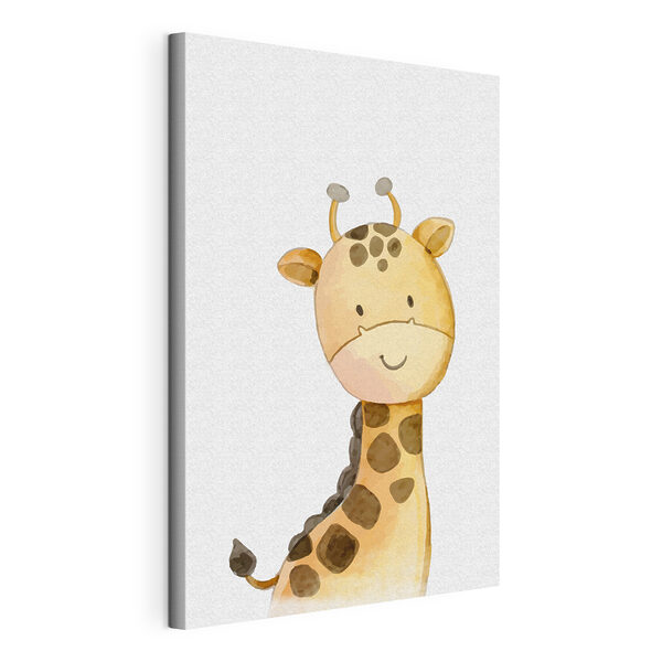 Eine Giraffe mit weißem Hintergrund Wandbilder Eine Giraffe mit weißem Hintergrund