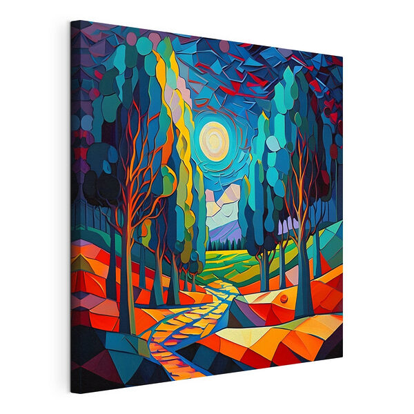 Wandbilder Eine bunte Landschaft mit Bäumen und einem Weg (Artikelnummer: s38054) Wandbilder Wandbilder Eine bunte Landschaft mit Bäumen und einem Weg (Artikelnummer: s38054)