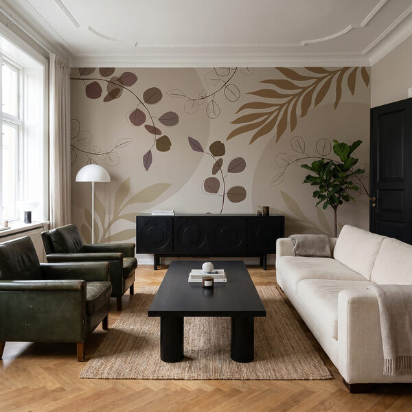 Von der Natur inspiriertes abstraktes Blattdesign Von der Natur inspiriertes abstraktes Blattdesign