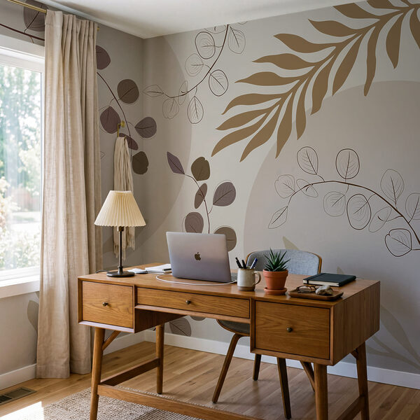 Von der Natur inspiriertes abstraktes Blattdesign Von der Natur inspiriertes abstraktes Blattdesign