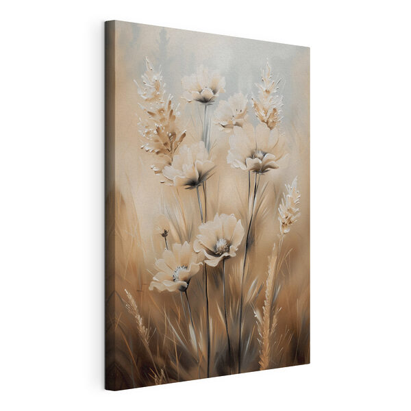 Painting of flowers and grass