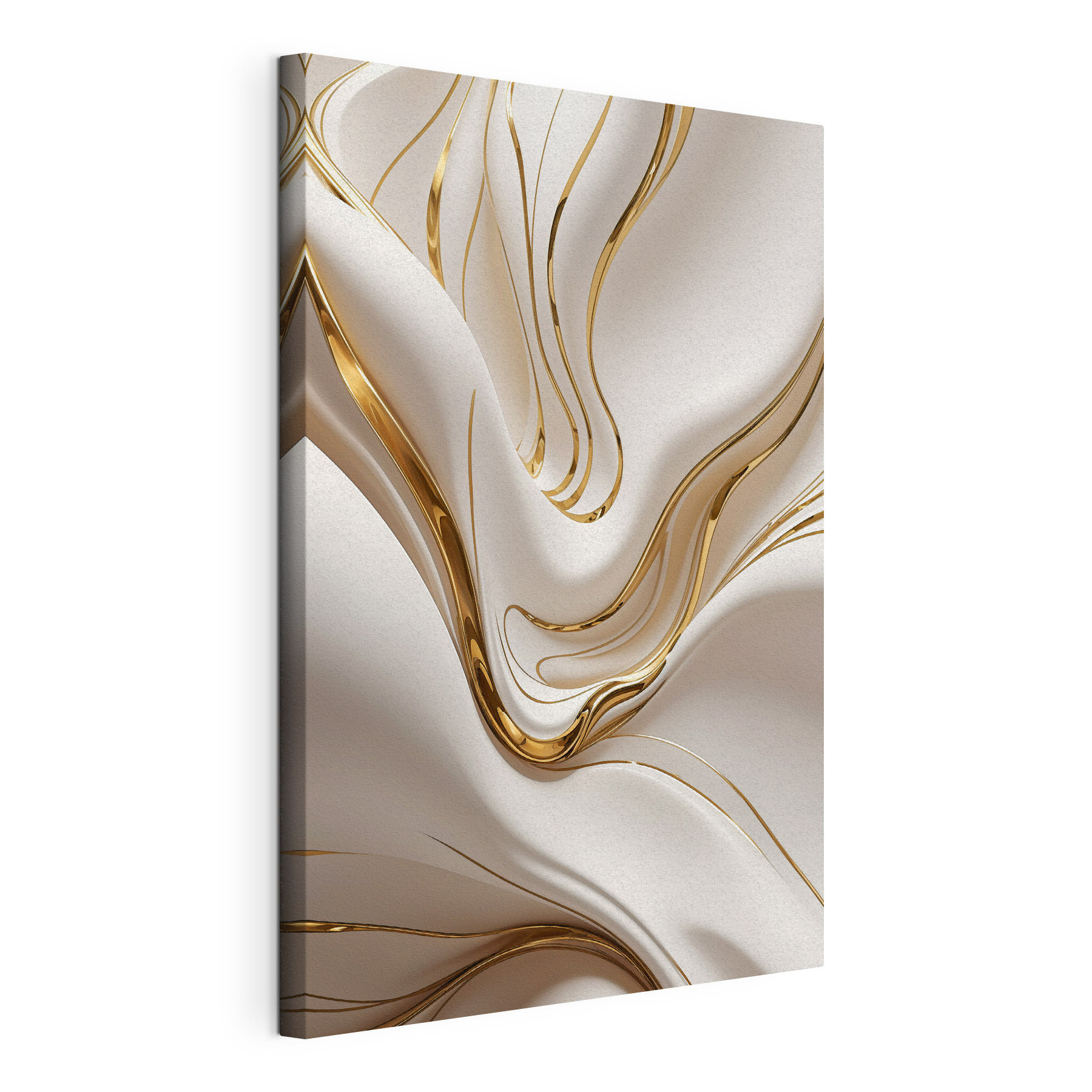 Elegant Swirls of Cream and Amber