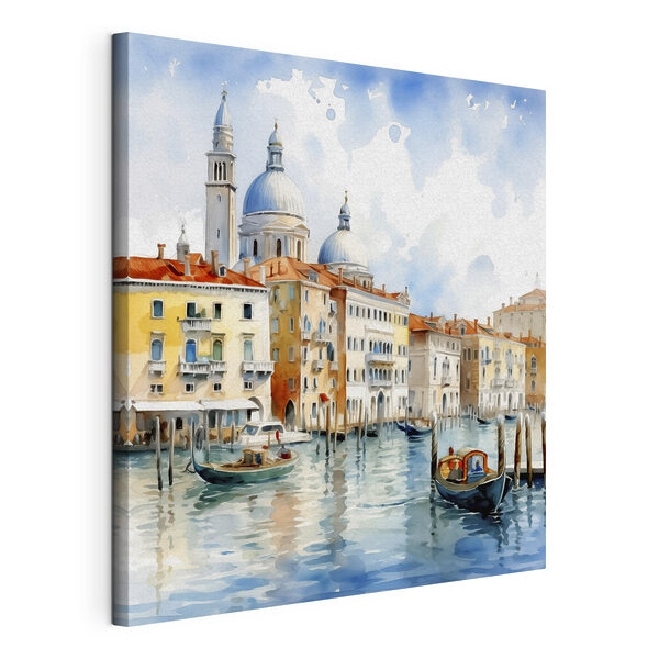 Wandbilder Aquarell des Canal Grande mit Booten und Gebäuden (Artikelnummer: s38908) Wandbilder Wandbilder Aquarell des Canal Grande mit Booten und Gebäuden (Artikelnummer: s38908)