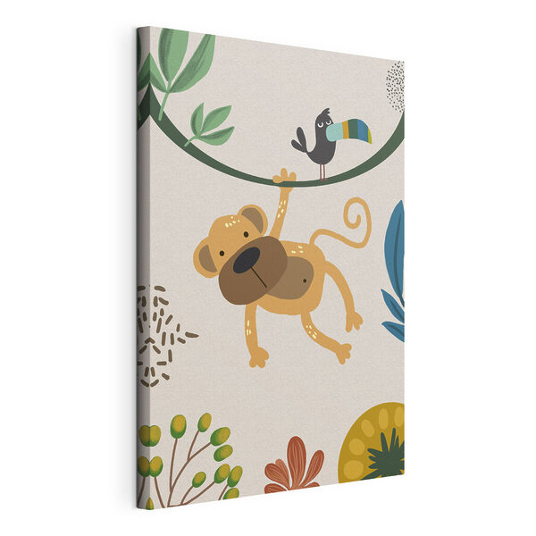Wandbilder Ein Affe und ein Vogel auf einem Ast (Artikelnummer: s39094) Wandbilder Wandbilder Ein Affe und ein Vogel auf einem Ast (Artikelnummer: s39094)