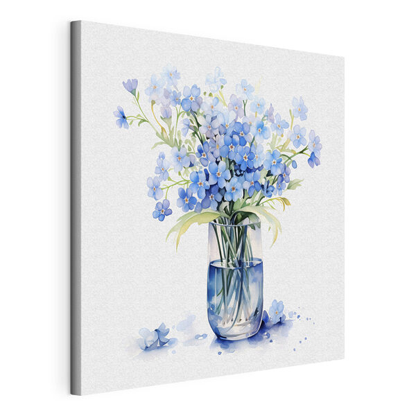 Aquarell einer Vase mit Blumen Wandbilder Aquarell einer Vase mit Blumen