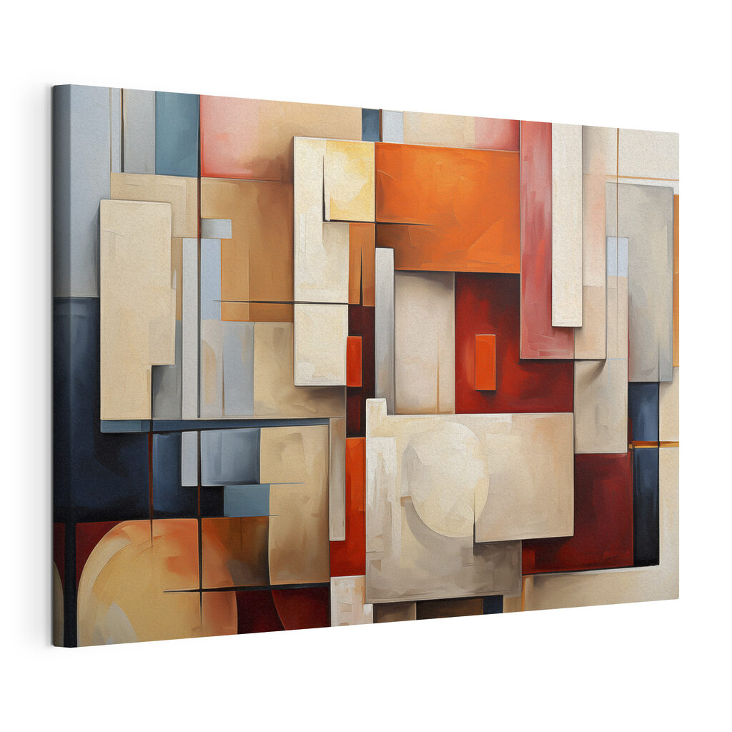 Painting of a colorful pattern