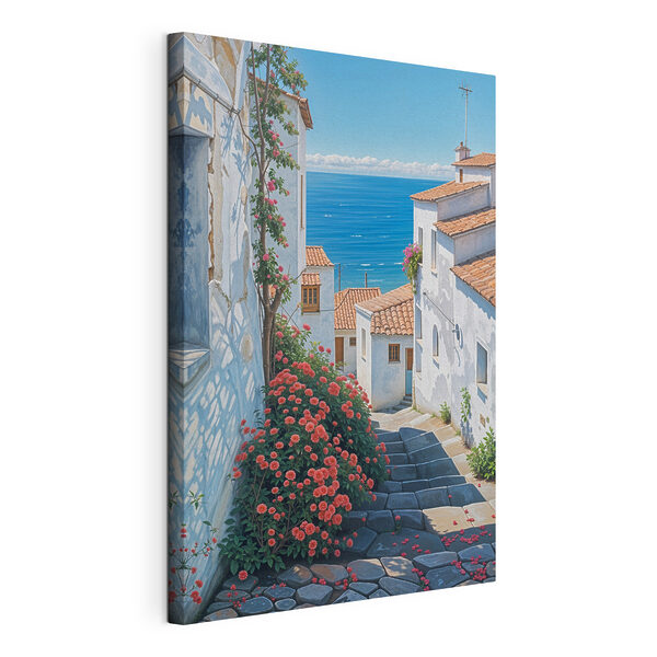 Eine Treppe führt zu einem Strand Wandbilder Eine Treppe führt zu einem Strand