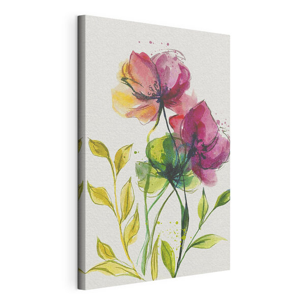 Malerei von Blumen und Blättern Wandbilder Malerei von Blumen und Blättern