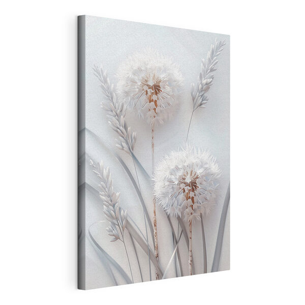 Weiße Blüte mit weißen Blättern Wandbilder Weiße Blüte mit weißen Blättern