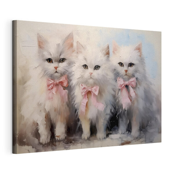 Wandbilder Gruppe von weißen Katzen mit rosa Schleifen (Artikelnummer: s39826) Wandbilder Wandbilder Gruppe von weißen Katzen mit rosa Schleifen (Artikelnummer: s39826)