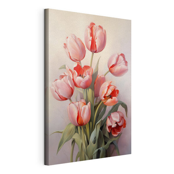 Wandbilder Gemälde von rosa Tulpen (Artikelnummer: s39832) Wandbilder Wandbilder Gemälde von rosa Tulpen (Artikelnummer: s39832)