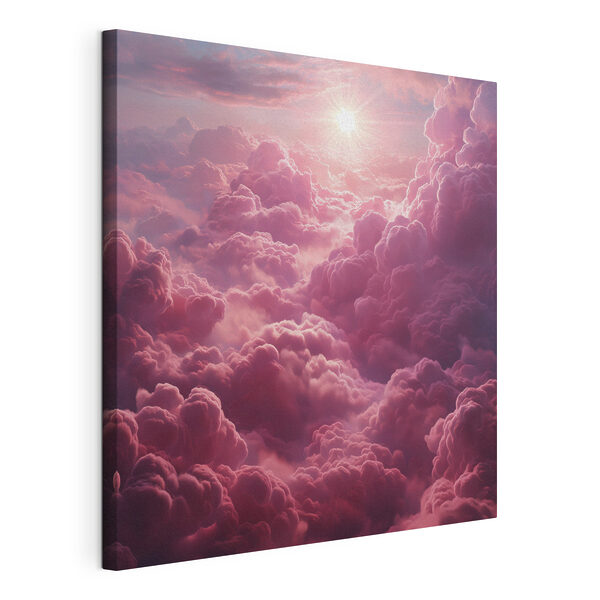 Wandbilder Rosa Wolken und die Sonne