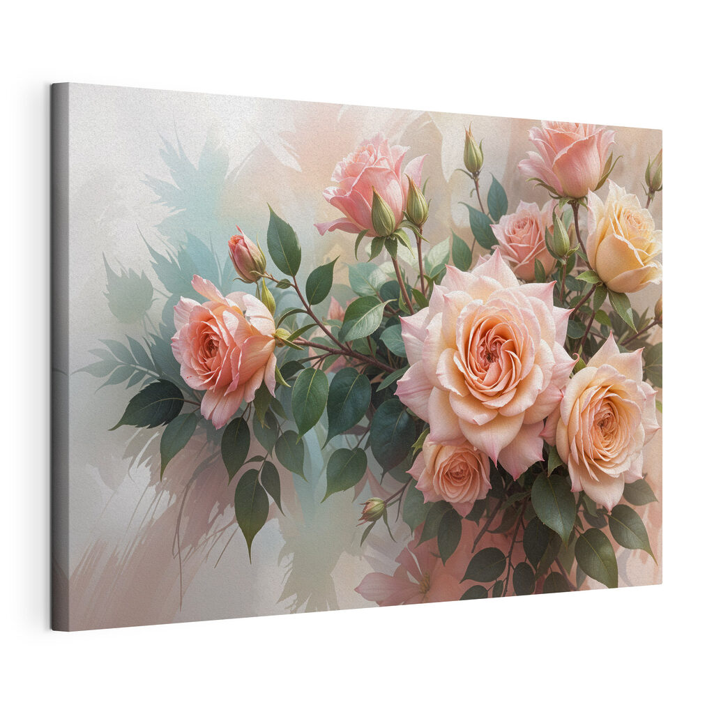 Group of pink roses