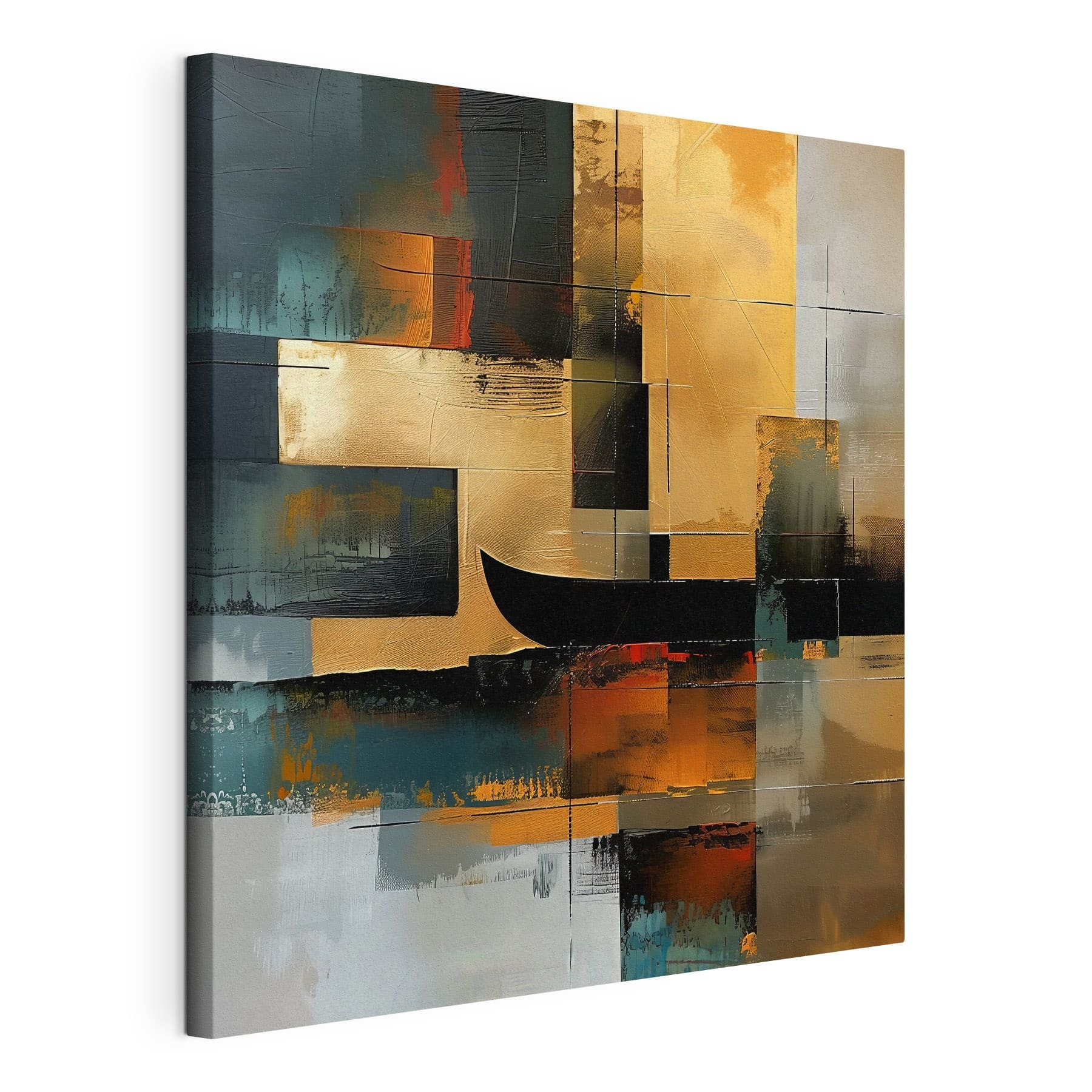 Painting of a boat in different colors Painting of a boat in different colors