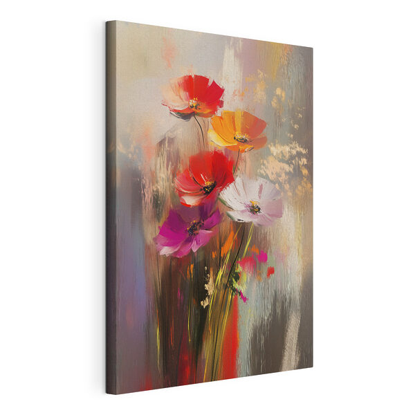 Wandbilder Wandbilder Malerei von Blumen auf einer Glasfläche (Artikelnummer: s40283)
