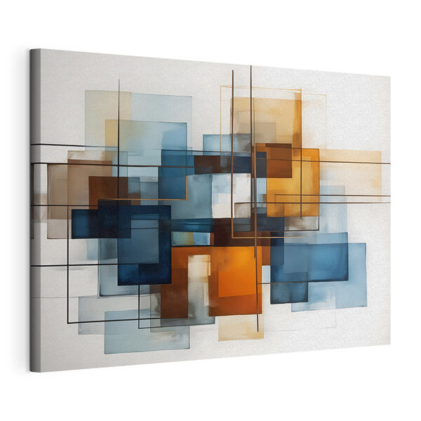 Malen von Quadraten und Linien Wandbilder Malen von Quadraten und Linien