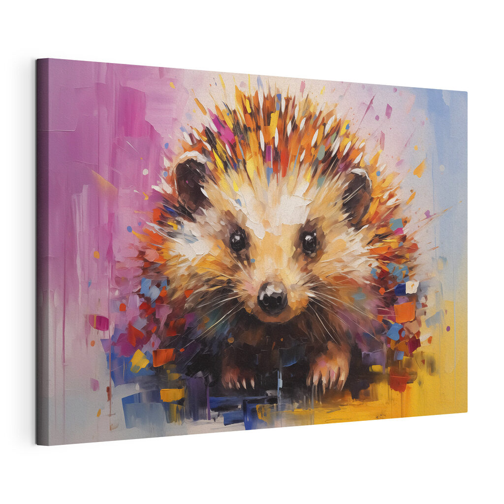 Painting of a hedgehog