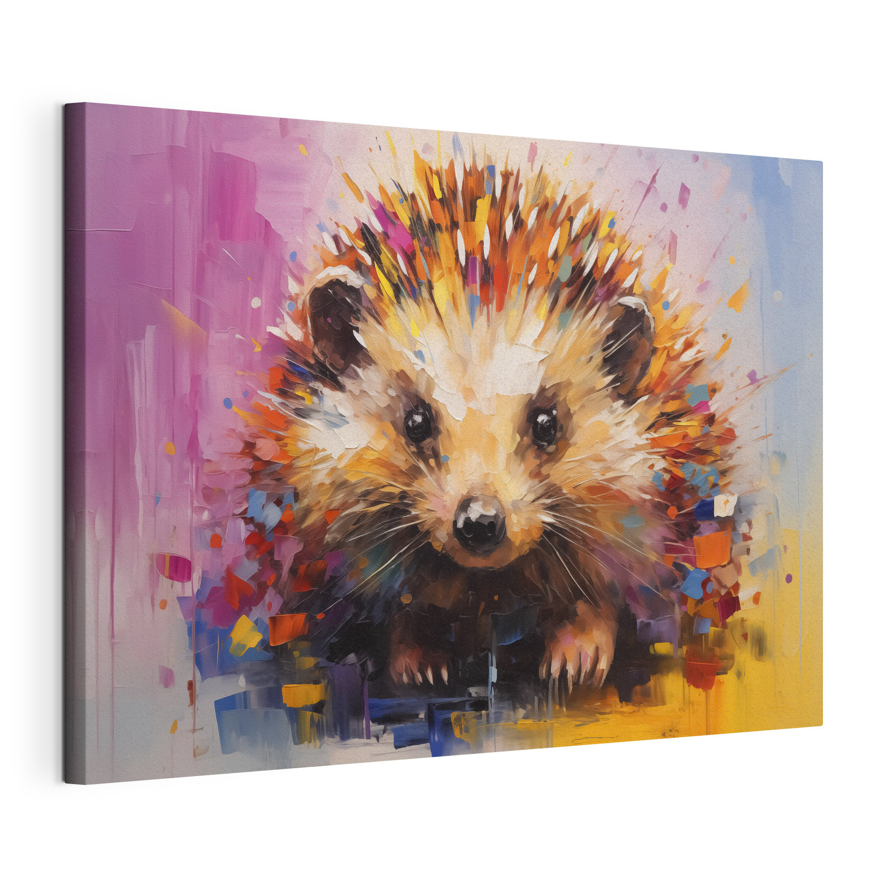Painting of a hedgehog