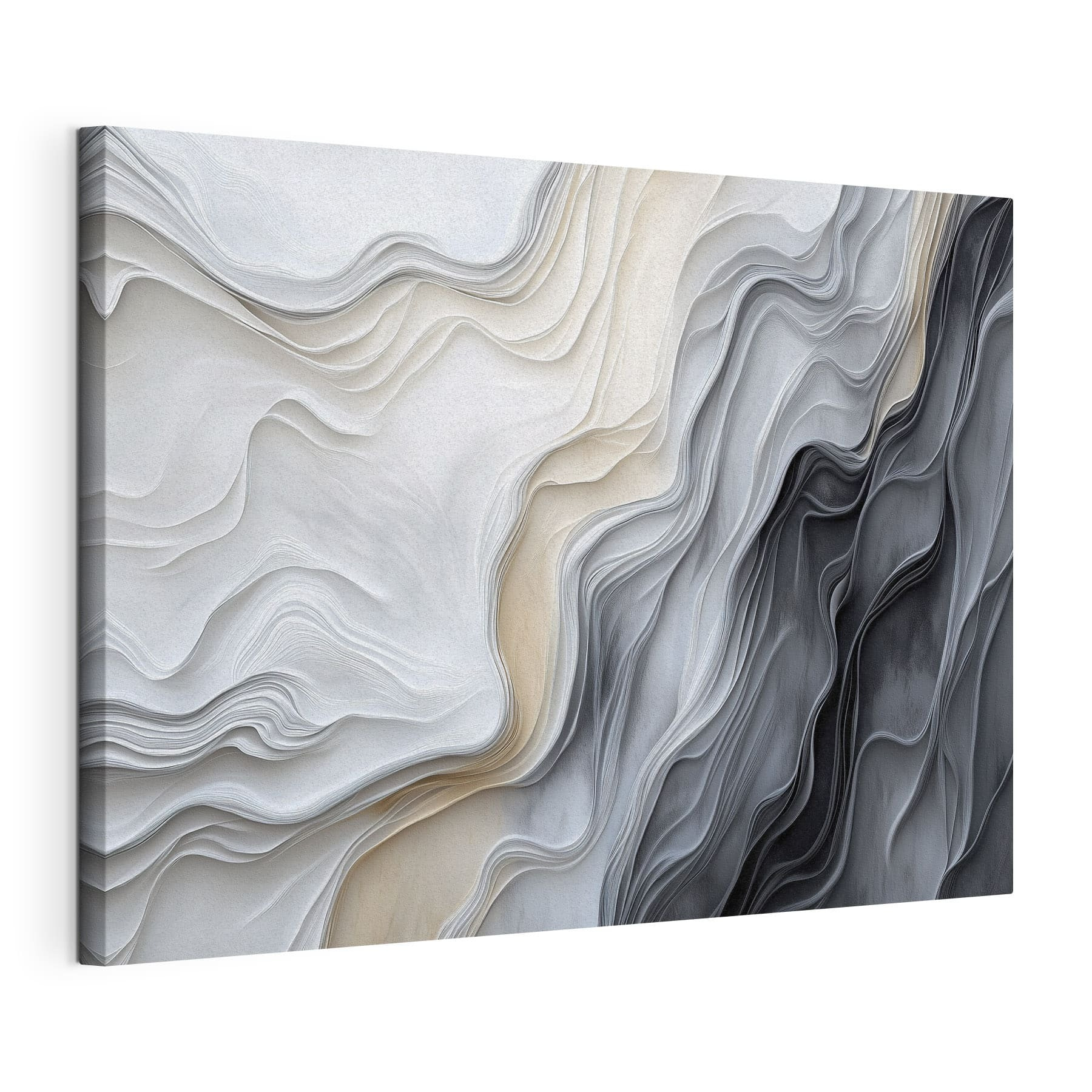 White and grey wavy lines