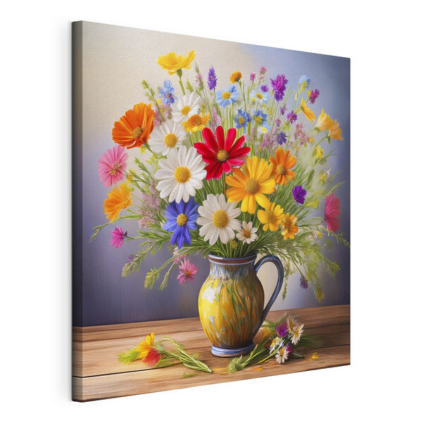 Bunte Blumen in einer Vase Wandbilder Bunte Blumen in einer Vase