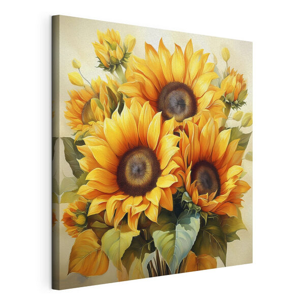 Blumenstrauß aus gelben Sonnenblumen Wandbilder Blumenstrauß aus gelben Sonnenblumen