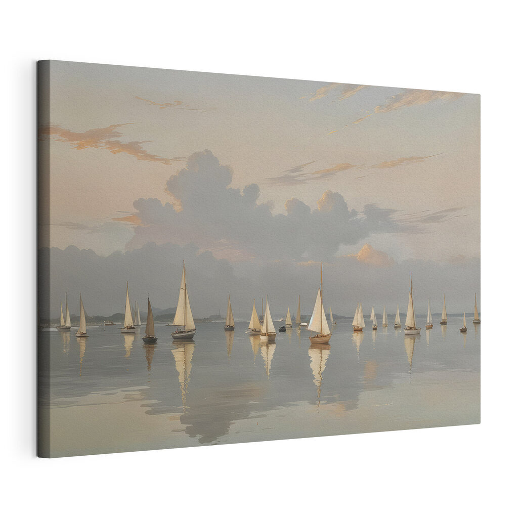 Group of sailboats on a body of water