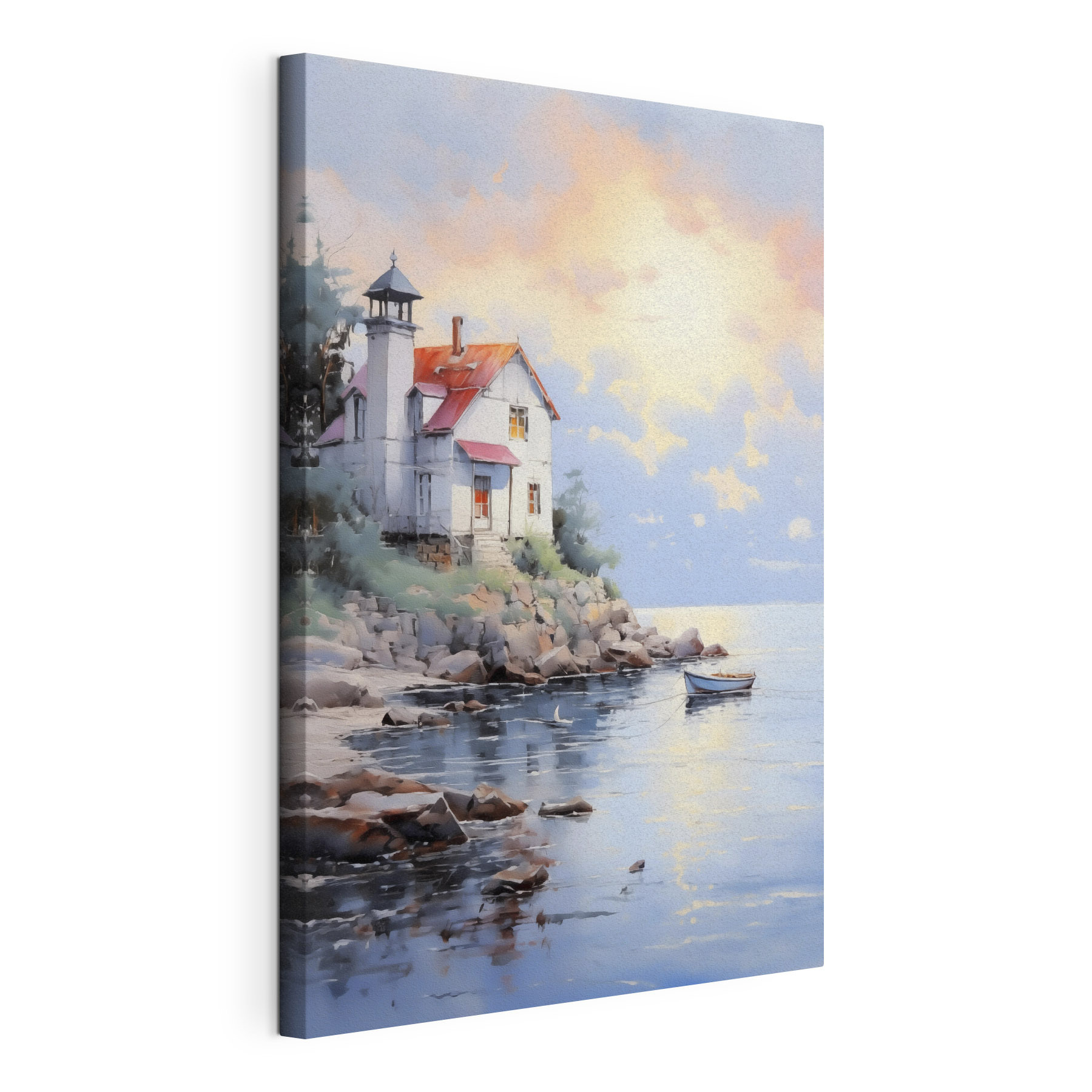 House on a rocky shore