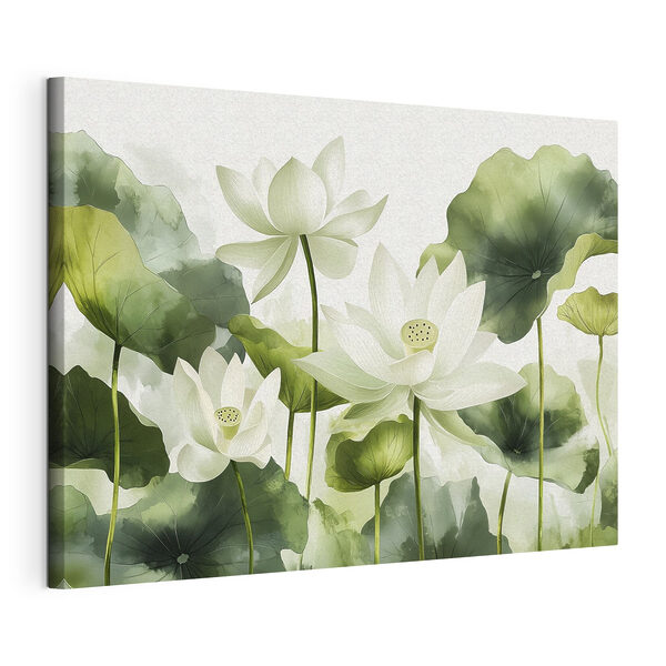 Wandbilder Gruppe von weißen Blüten mit grünen Blättern (Artikelnummer: s41227) Wandbilder Wandbilder Gruppe von weißen Blüten mit grünen Blättern (Artikelnummer: s41227)